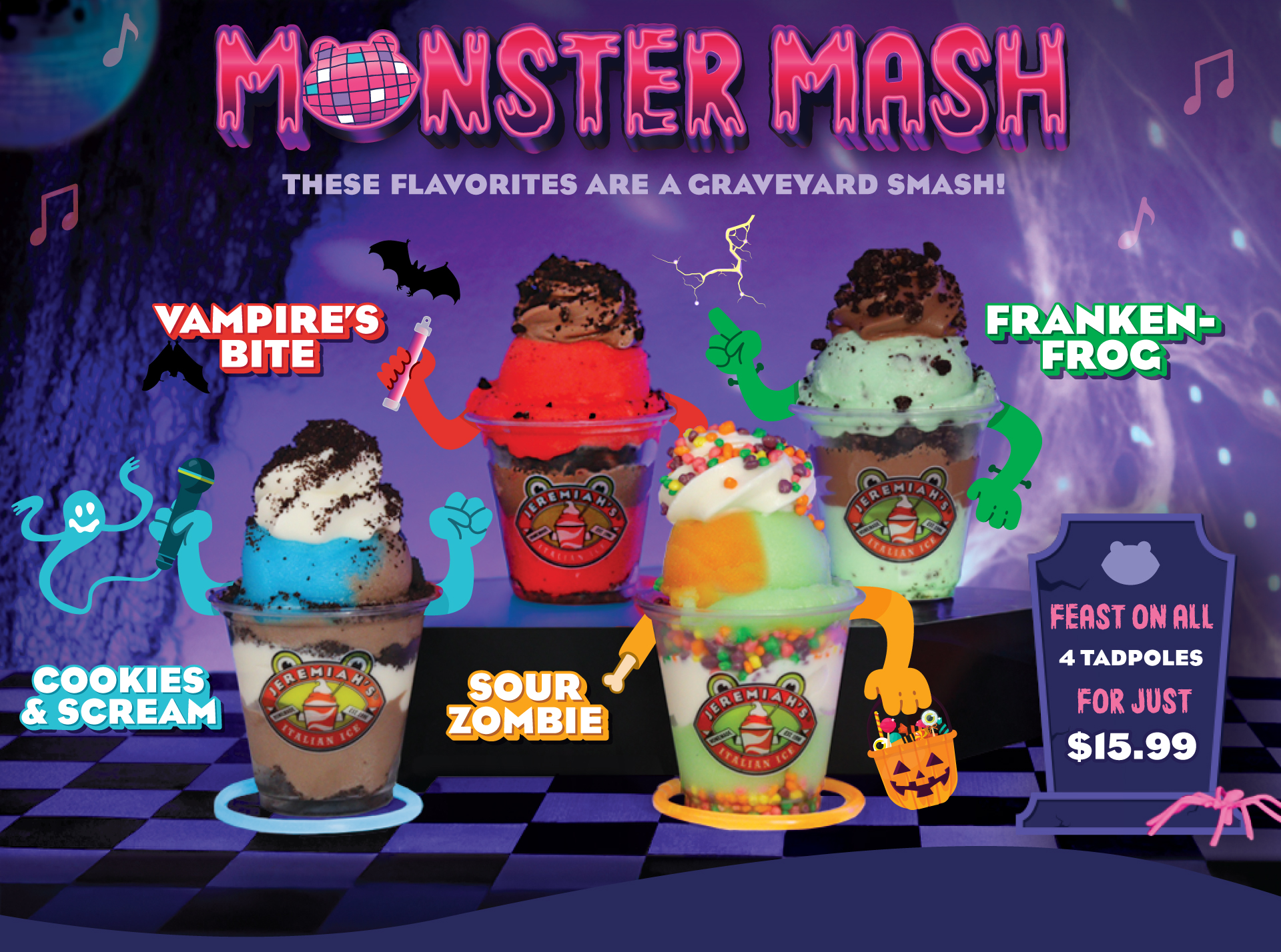 Monster Mash Flavorites - Only in October! Try 1 of all 4!