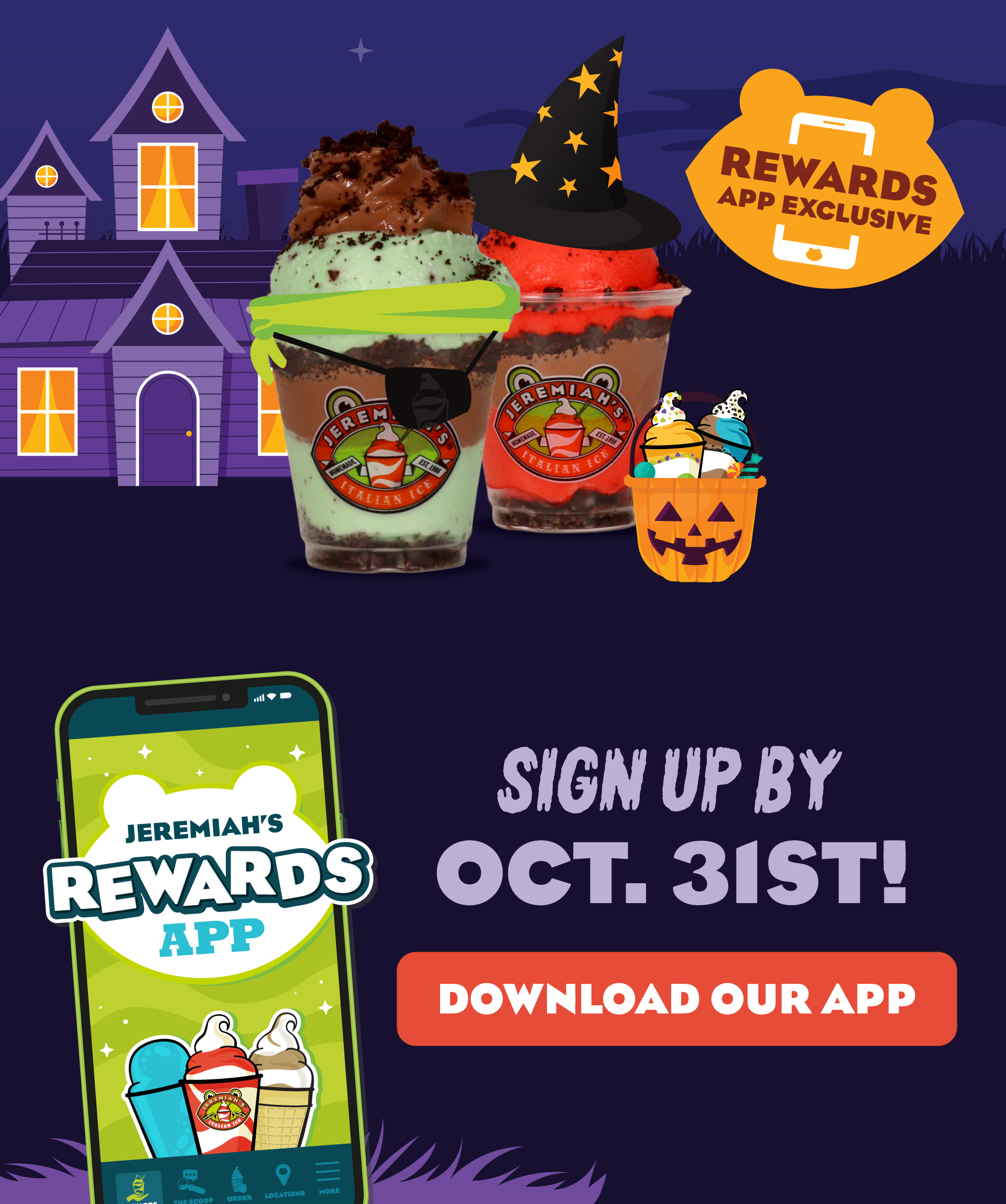Rewards App Exclusive! Download the Rewards app by Oct. 31st!