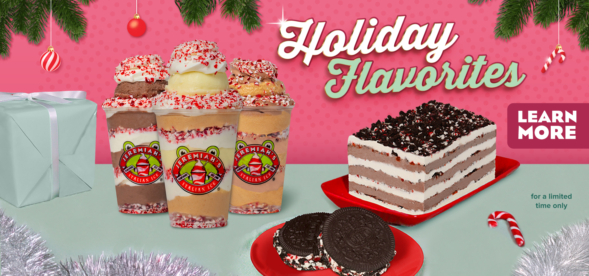 The Holidays and Jeremiah's tasty frozen treats are MINT to be!