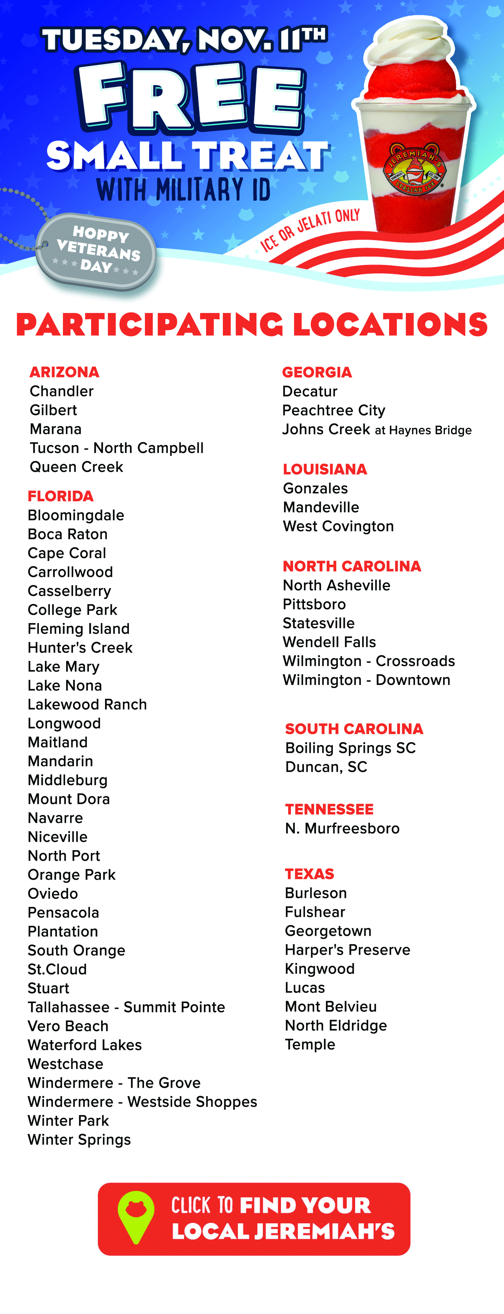 Landing Page With Red States