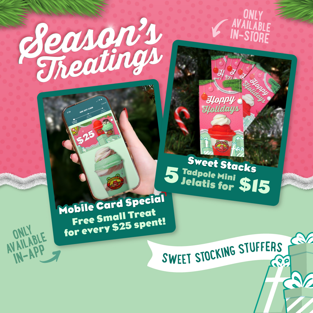 Send Warm Wishes & Cool Treats this Holiday season!