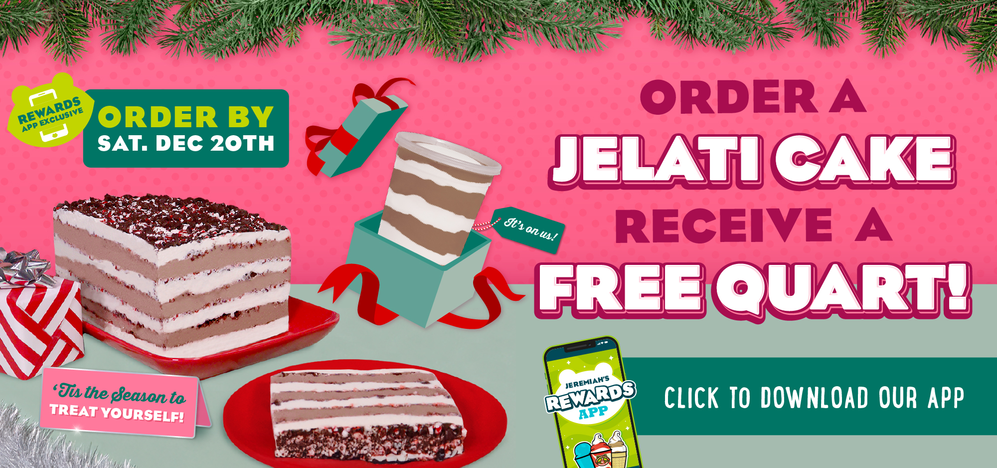 Pre-Order a Jelati Cake, Get A Free Quart!