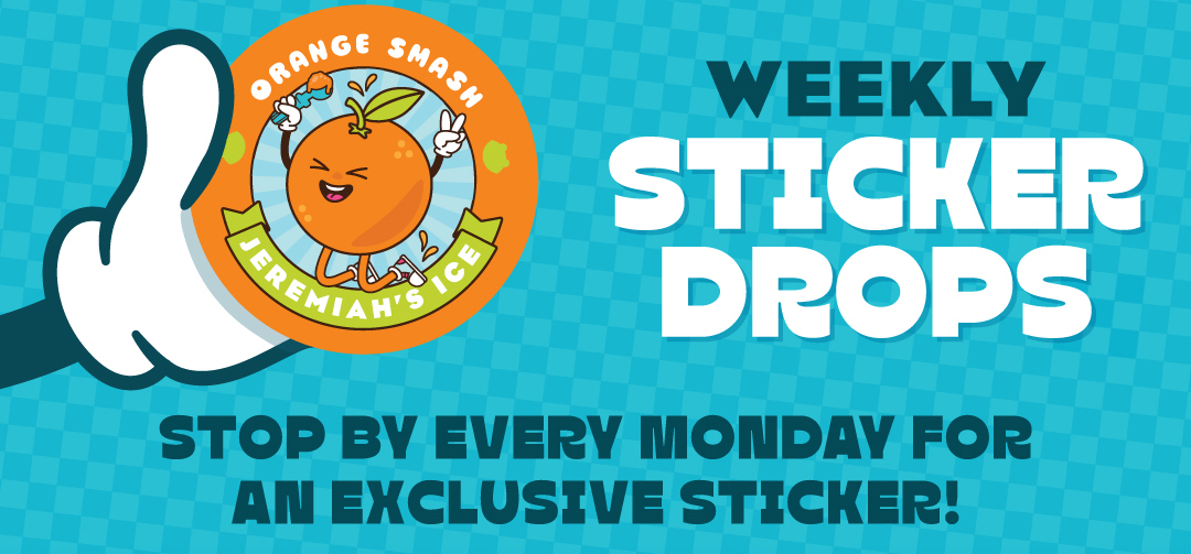 Hop by on Mondays starting January 5th for an exclusive flavor sticker!
