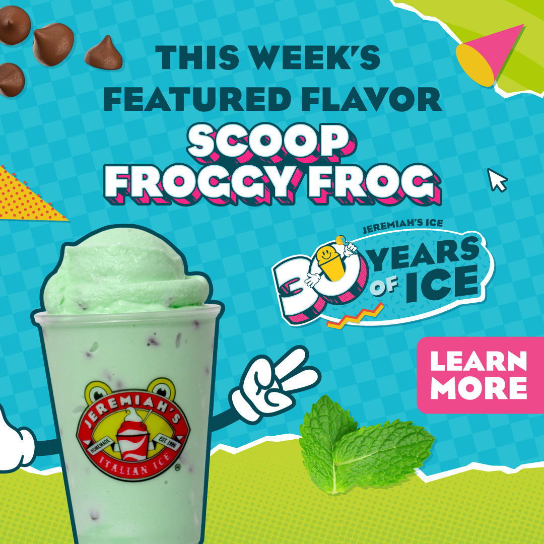 This week's featured Ice Flavor - Scoop Froggy Frog!