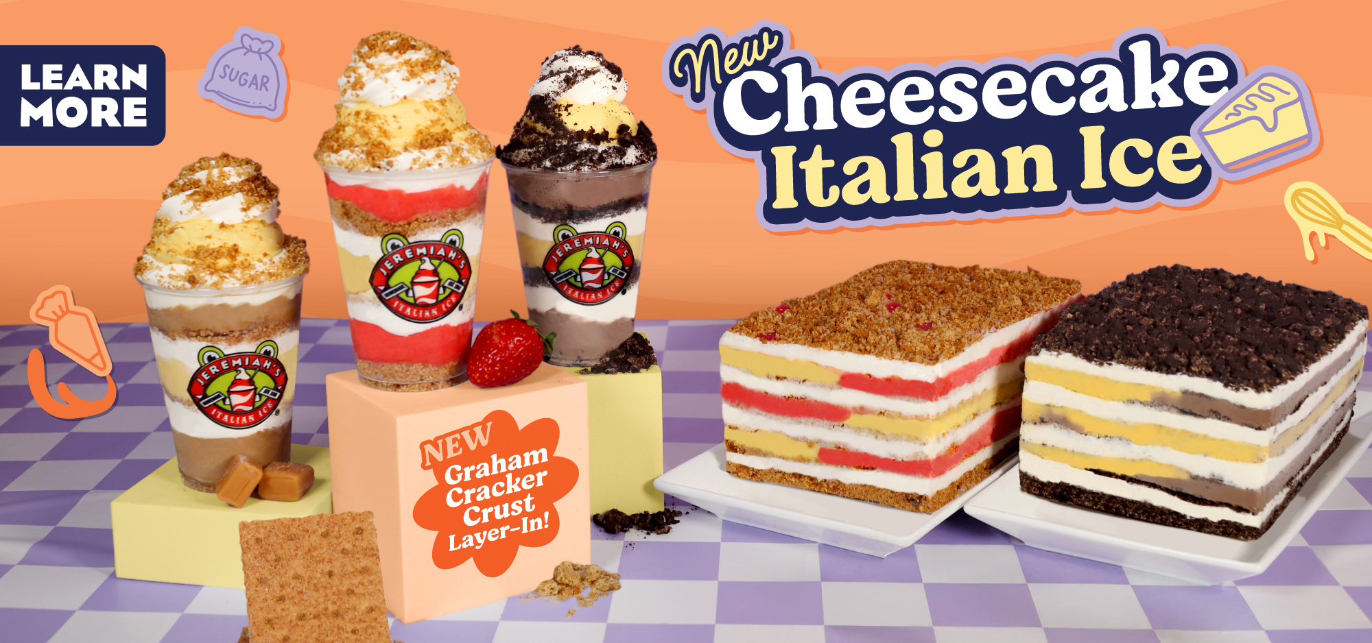 NEW Cheesecake Italian Ice - Now Available For a Limited Time!