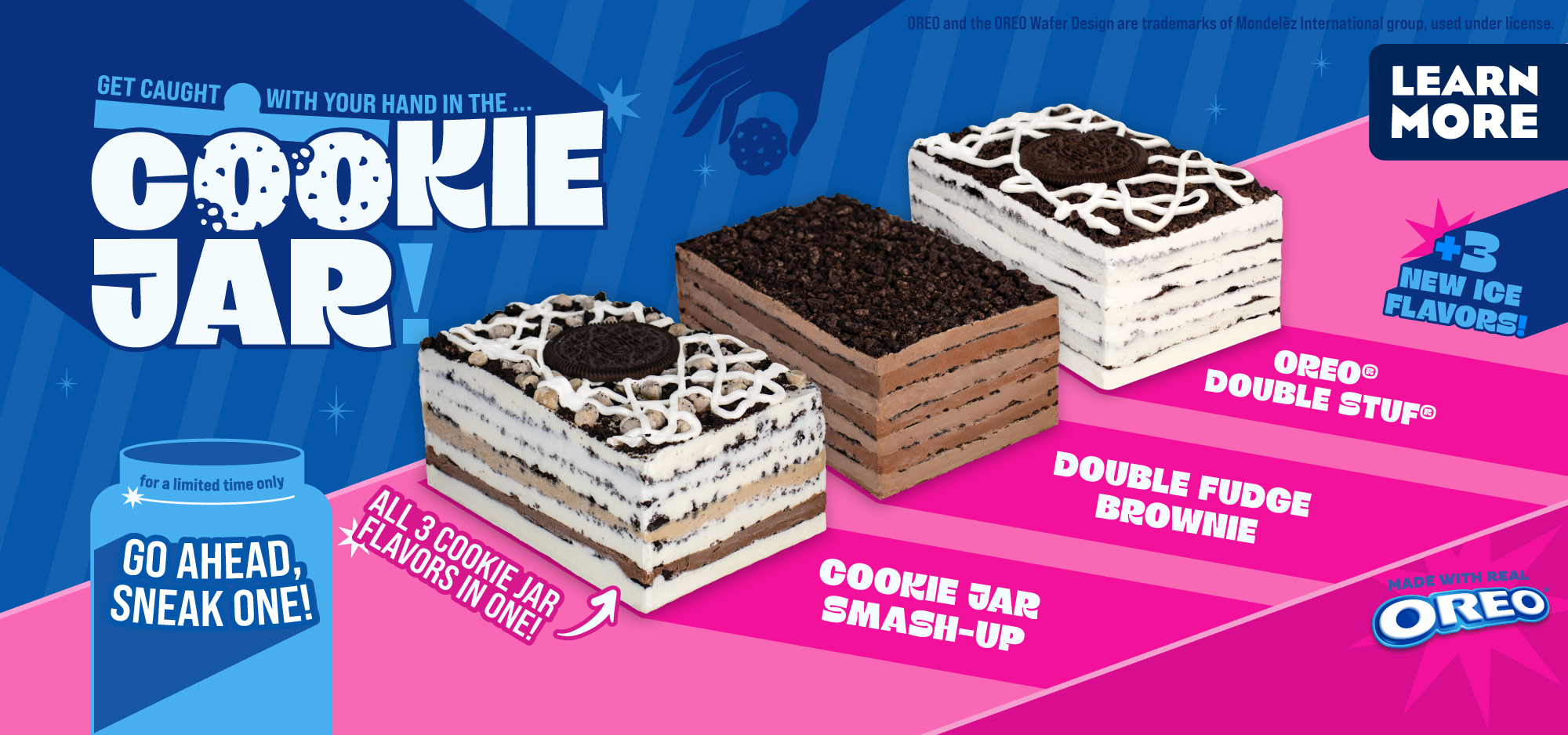 Treat yourself to our all new Cookie Jar Jelati Cakes! Order in the app!
