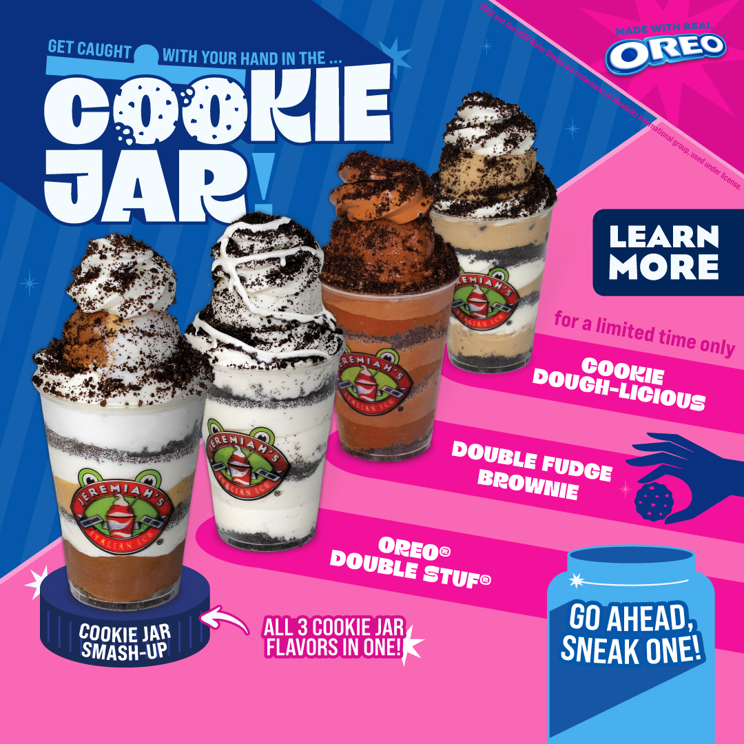 Treat yourself to our all new Cookie Jar treats! While supplies last.